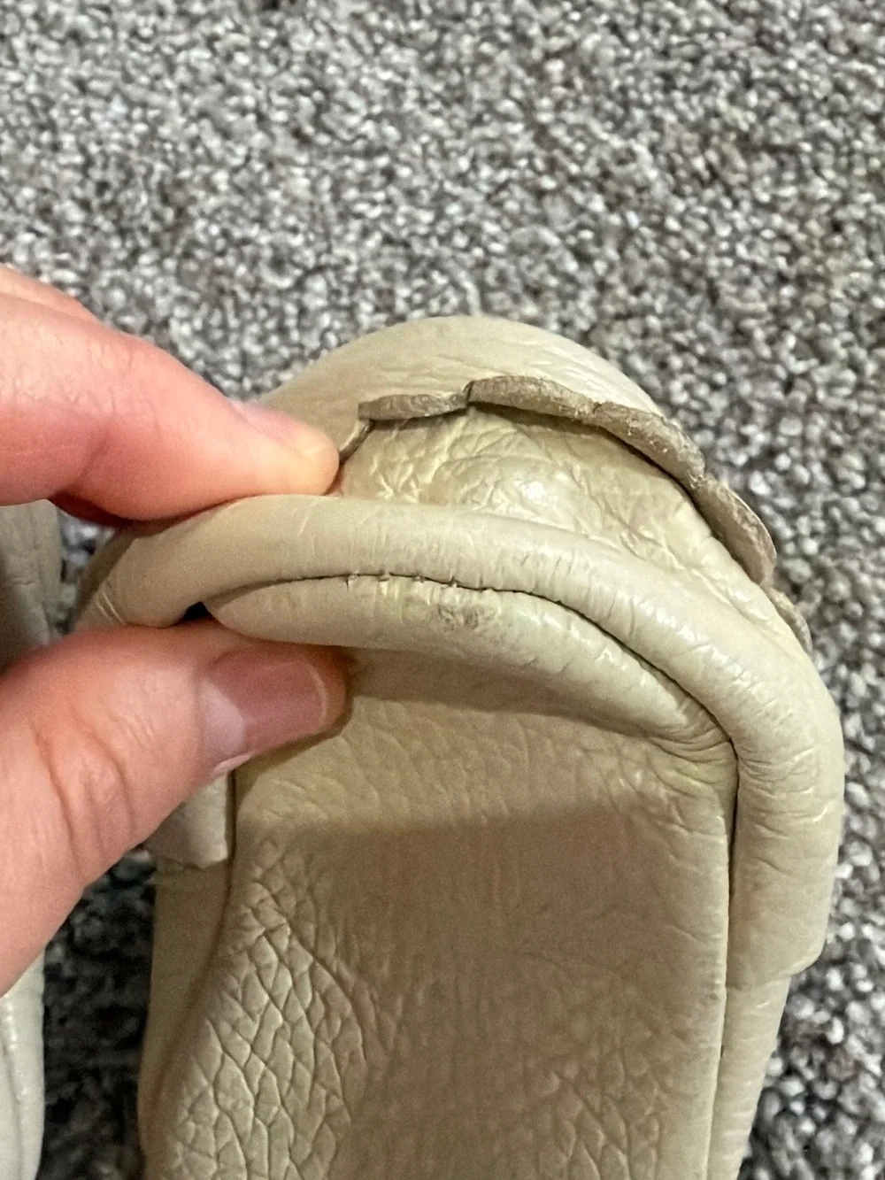 Freshly Picked Cream Leather Mary Jane Moccasins size 2 baby
